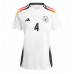 Deutschland Jonathan Tah #4 Fußballbekleidung Heimtrikot Damen EM 2024 Kurzarm